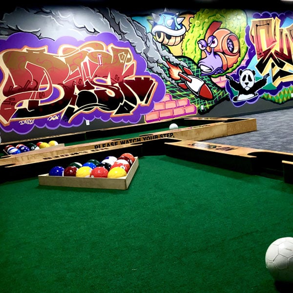 pocket soccer at high caliber karting